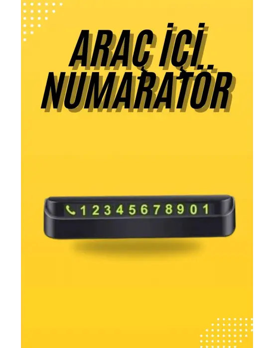 Araç Park Numaratörü Tüm Araçlara Uyumlu Araba Numaralık