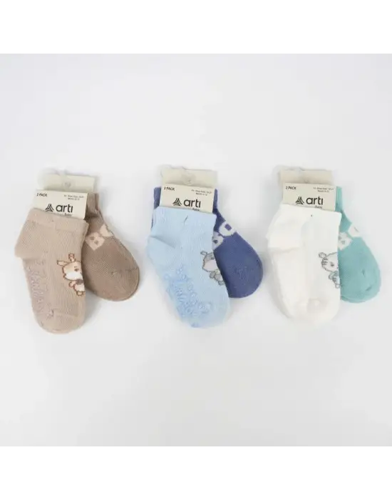 Aristo 2 Li Abs Erkek Bebek Patik Çorap K20406 Asorti