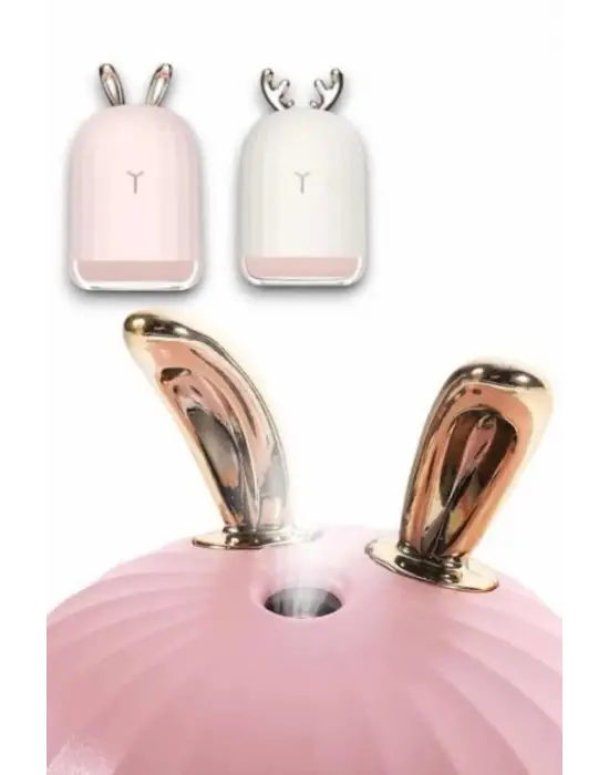 Aromaterapi Hava Nemlendirici Dekoratif Usb Şarjlı Tavşan Nemlendirici