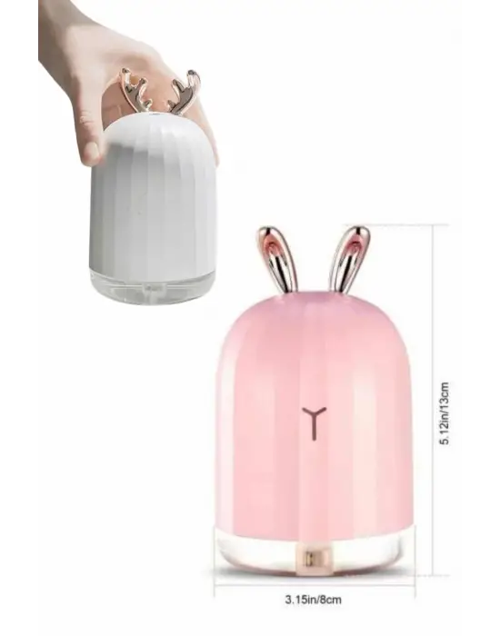 Aromaterapi Hava Nemlendirici Dekoratif Usb Şarjlı Tavşan Nemlendirici