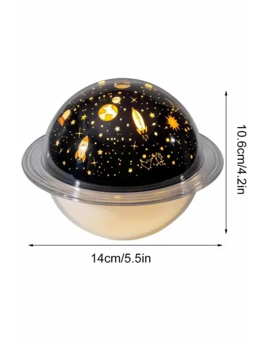 Aromaterapi Hava Nemlendirici Gece Lambası Uzay Model Satürn Oda Kokusu