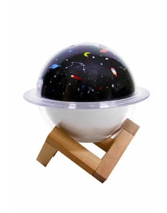 Aromaterapi Hava Nemlendirici Gece Lambası Uzay Model Satürn Oda Kokusu