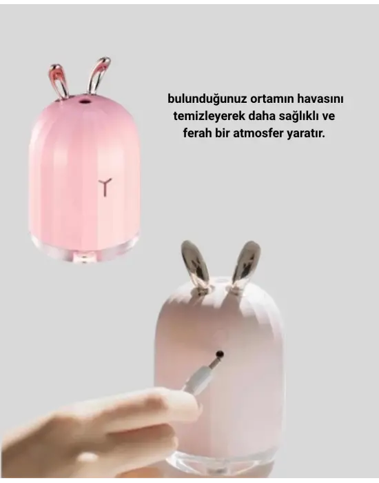 Aromaterapi Uyumlu Hava Nemlendirici – Ultrasonik Sessiz Difüzör