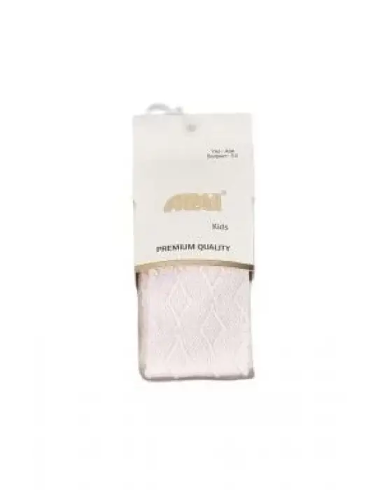 Omarı Kabartma Desenli Kız Çocuk Külotlu Çorap Asorti