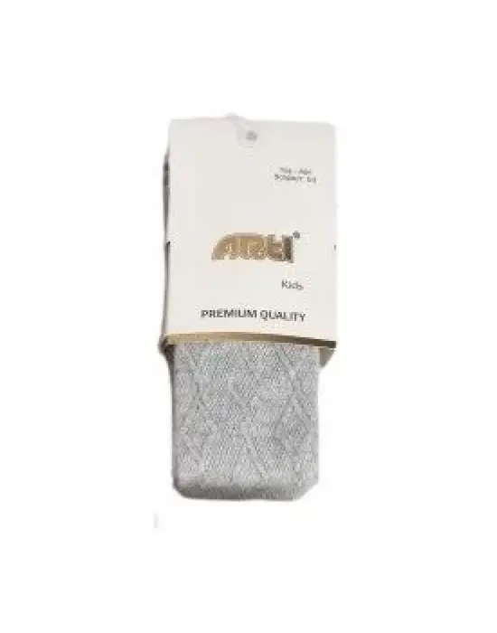 Omarı Kabartma Desenli Kız Çocuk Külotlu Çorap Asorti