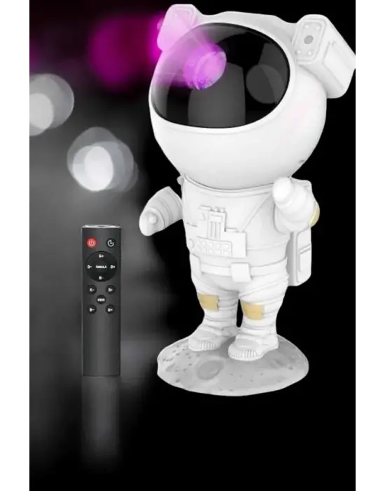 Astronot Bluetooth Hoparlör Gökyüzü Projektör Gece Lambası