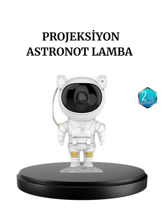 Astronot Projeksiyon Lambası Bluetooth Müzikli Ve Uzaktan Kumandalı