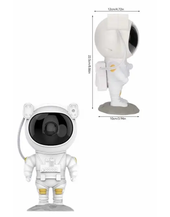 Astronot Şeklinde Bluetooth Hoparlör Gökyüzü Kumandalı Aydınlatma Lamba