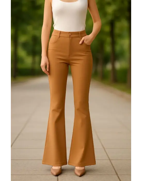 Atlas palazzo pantolon kamel