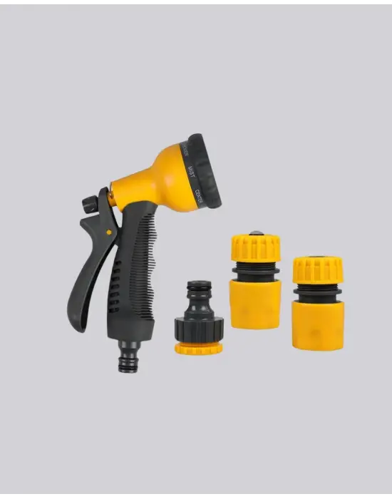 Ayarlanabilir Basınçlı 8 Modlu Bahçe Sulama Tabancası Hortum Atı