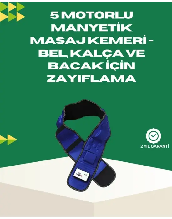 Ayarlanabilir Hız Ve Titreşim Modlarına Sahip Manyetik Masaj Ve Zayıflama Kemeri