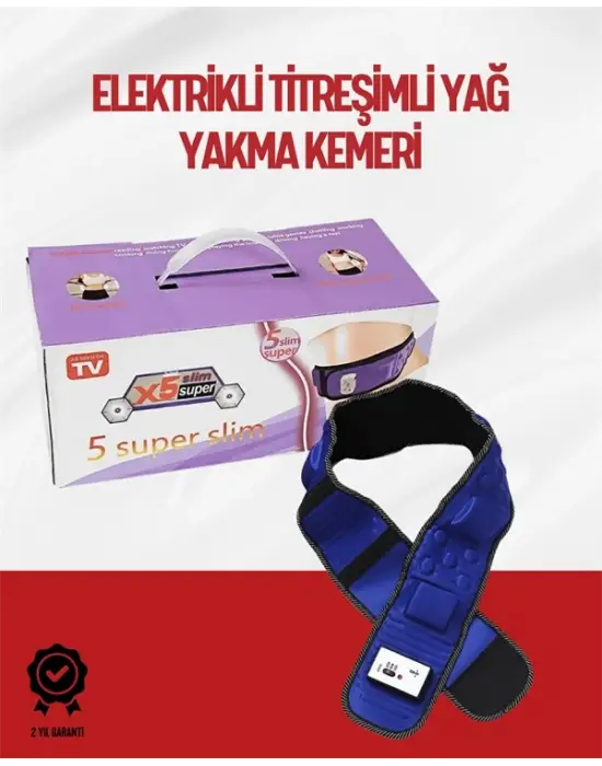 Ayarlanabilir Hızlı Elektrikli Masaj Kemeri – Yağ Yakımına Yardımcı