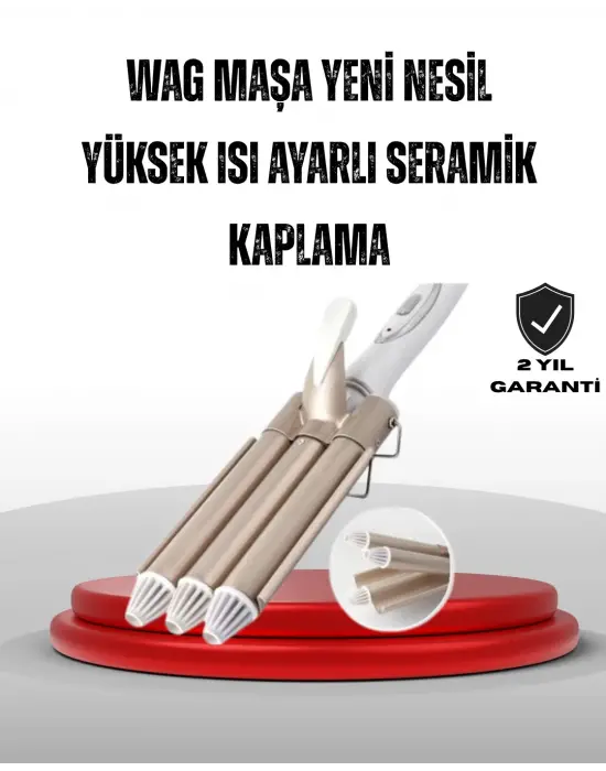 Ayarlanabilir Isılı Bukle Saç Maşası