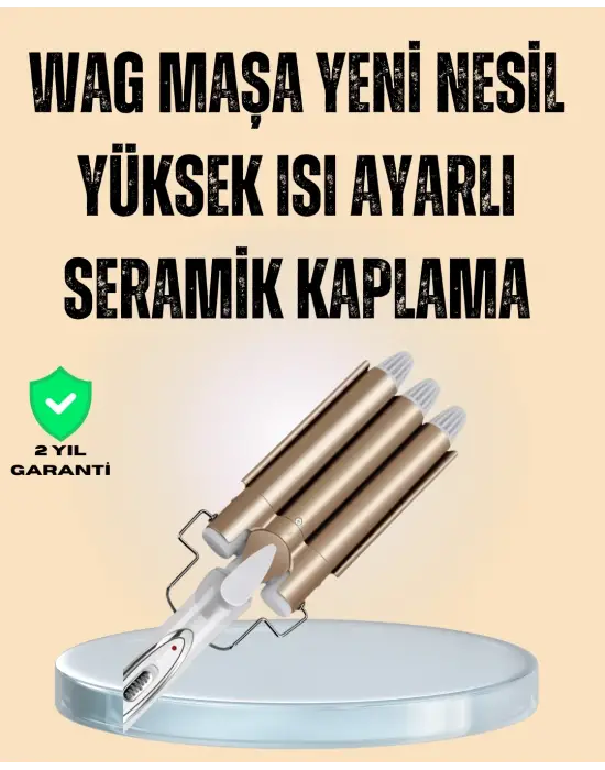 Ayarlanabilir Isılı Bukle Saç Maşası