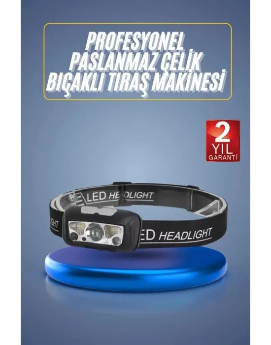 Ayarlanabilir Kafa Lambası Type-c Şarjlı Kompakt Kamp Lambası