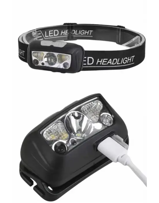 Ayarlanabilir Kafa Lambası Type-c Şarjlı Kompakt Kamp Lambası