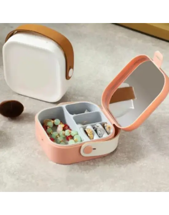 Aynalı Makyaj Kutusu Çanta Boy