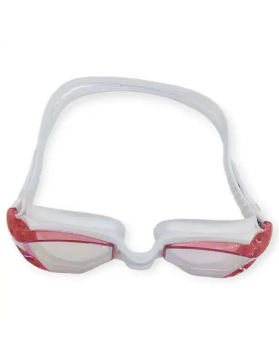 Omarı KIRMIZI Silikon Aynalı Yüzücü Gözlüğü