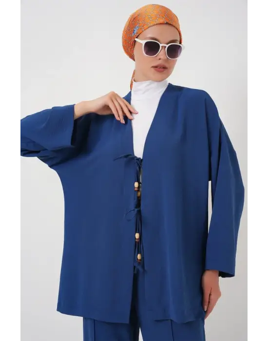 Ayrobin Kimono Pantolon İkili Takım 6739 - İndigo