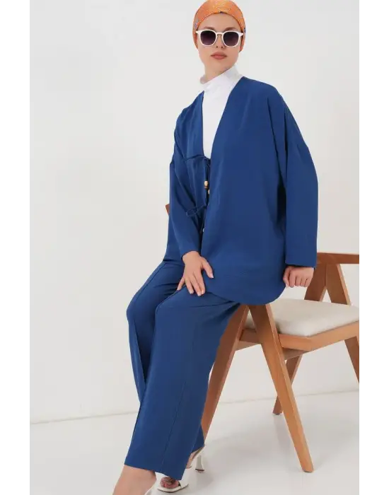 Ayrobin Kimono Pantolon İkili Takım 6739 - İndigo