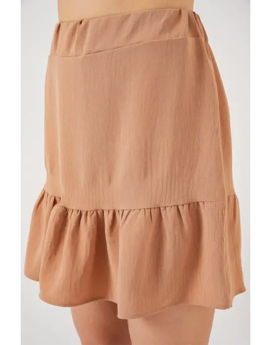 Ayrobin Mini Etek 8054 - Camel