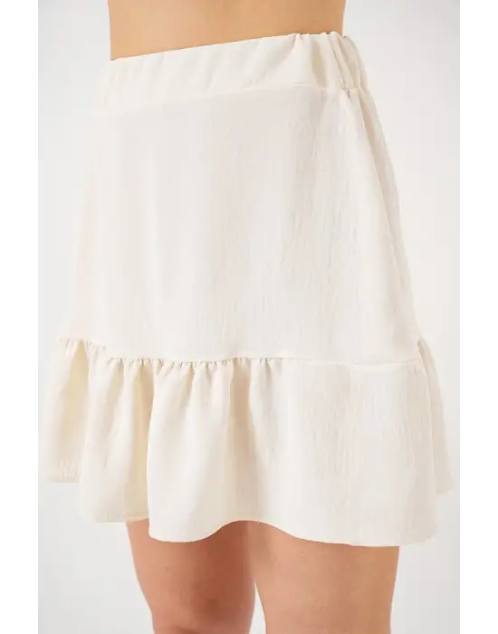 Ayrobin Mini Etek 8054 - Ekru