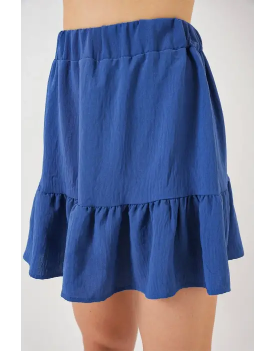 Ayrobin Mini Etek 8054 - İndigo