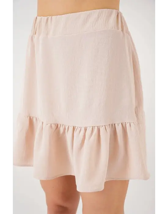 Ayrobin Mini Etek 8054 - Krem