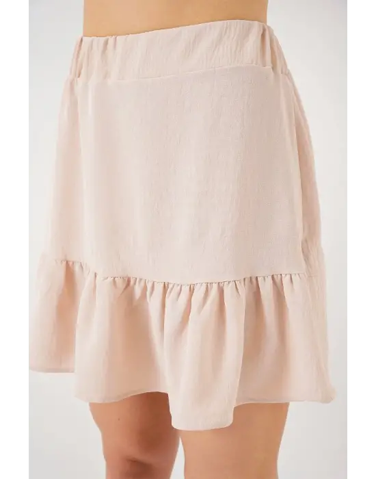 Ayrobin Mini Etek 8054 - Krem