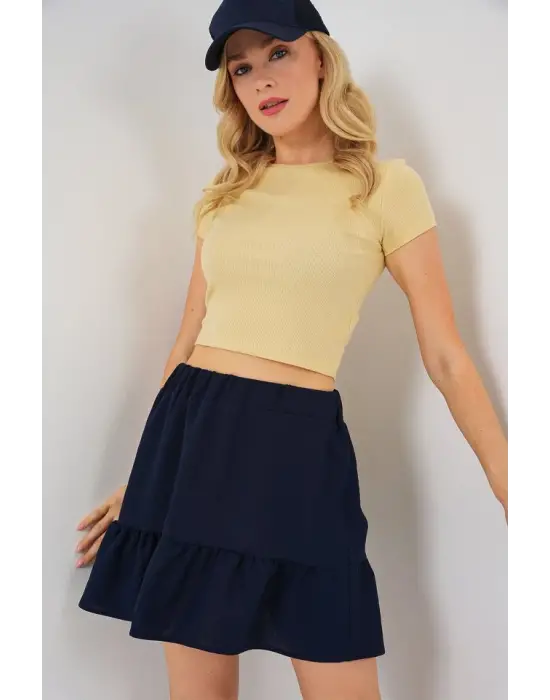 Ayrobin Mini Etek 8054 - Lacivert