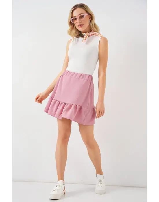 Ayrobin Mini Etek 8054 - Pudra