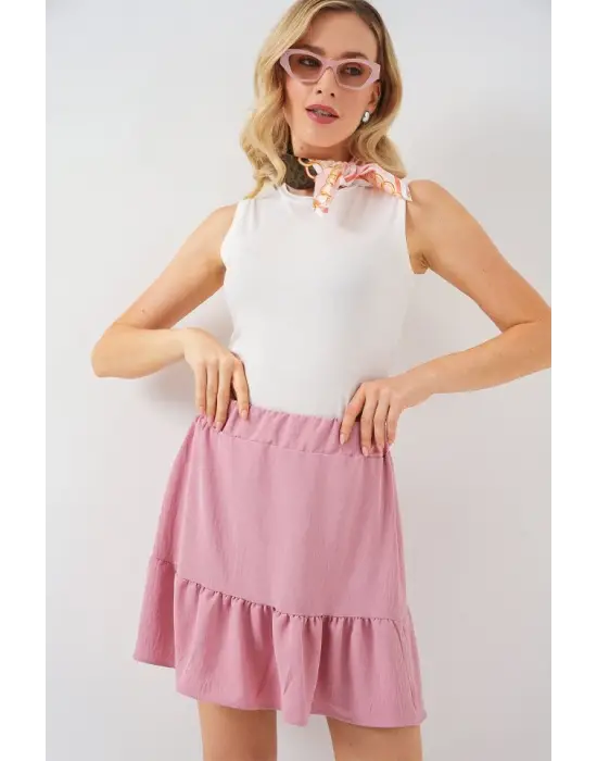 Ayrobin Mini Etek 8054 - Pudra