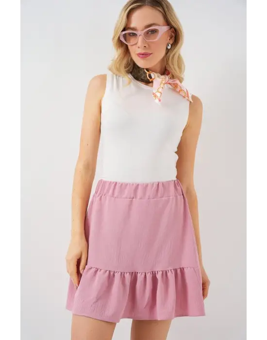 Ayrobin Mini Etek 8054 - Pudra