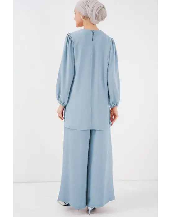Ayrobin Tunik Pantolon Alt Üst Takım 6712 - Açık Mavi