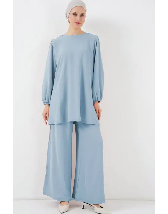 Ayrobin Tunik Pantolon Alt Üst Takım 6712 - Açık Mavi
