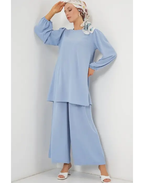 Ayrobin Tunik Pantolon Alt Üst Takım 6712 - Açık Mavi