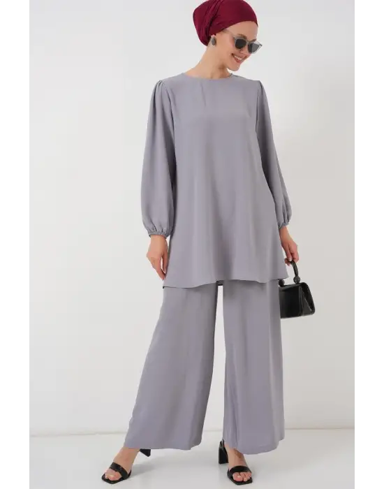 Ayrobin Tunik Pantolon Alt Üst Takım 6712 - Gri