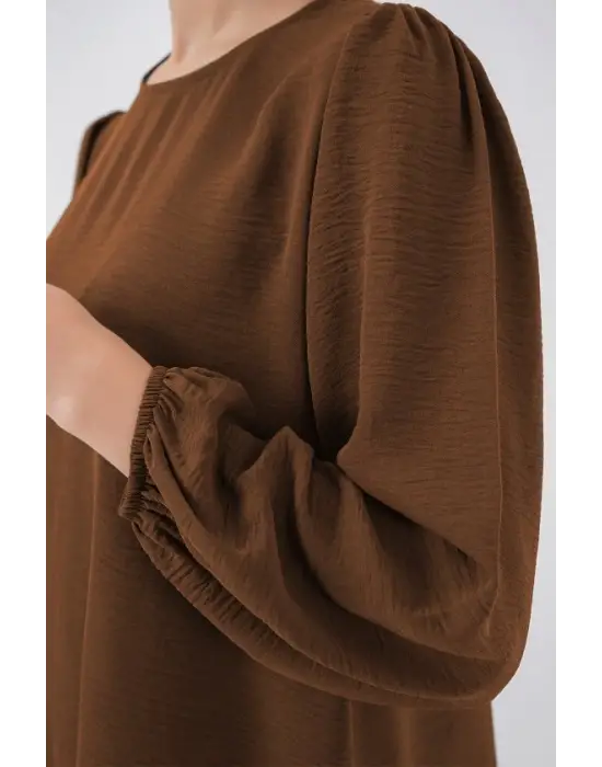 Ayrobin Tunik Pantolon Alt Üst Takım 6712 - Kahverengi