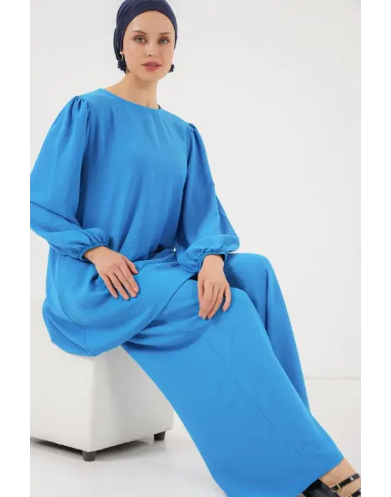 Ayrobin Tunik Pantolon Alt Üst Takım 6712 - Mavi