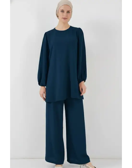 Ayrobin Tunik Pantolon Alt Üst Takım 6712 - Petrol