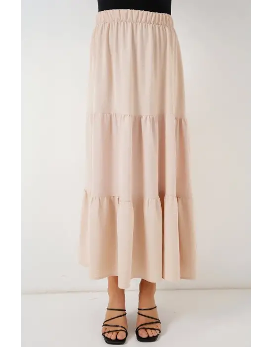 Ayrobin Uzun Etek   - Bej