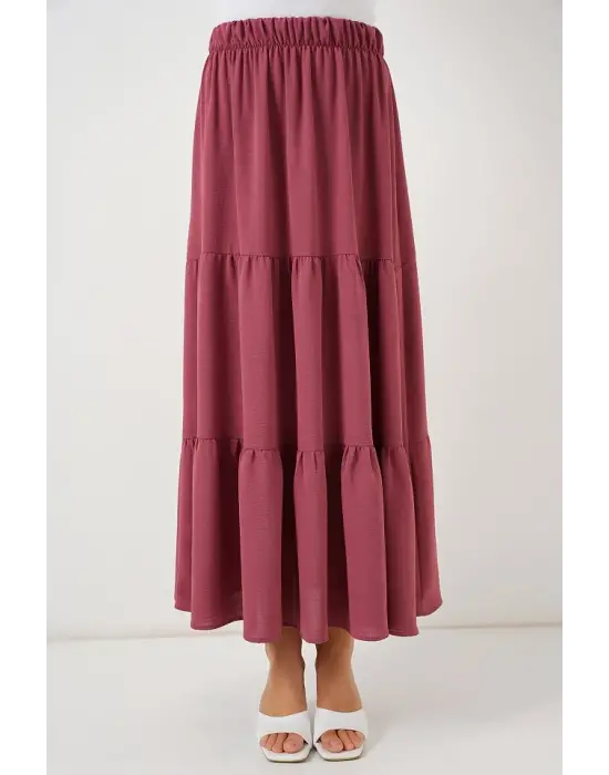 Ayrobin Uzun Etek   - Gül Kurusu