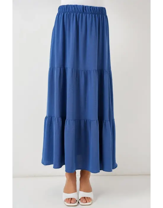 Ayrobin Uzun Etek   - İndigo