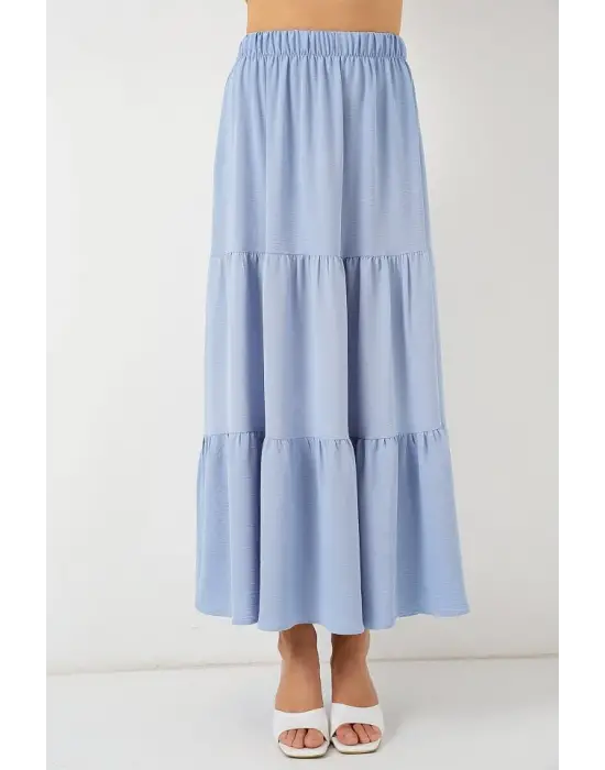 Ayrobin Uzun Etek 8048 - Mavi