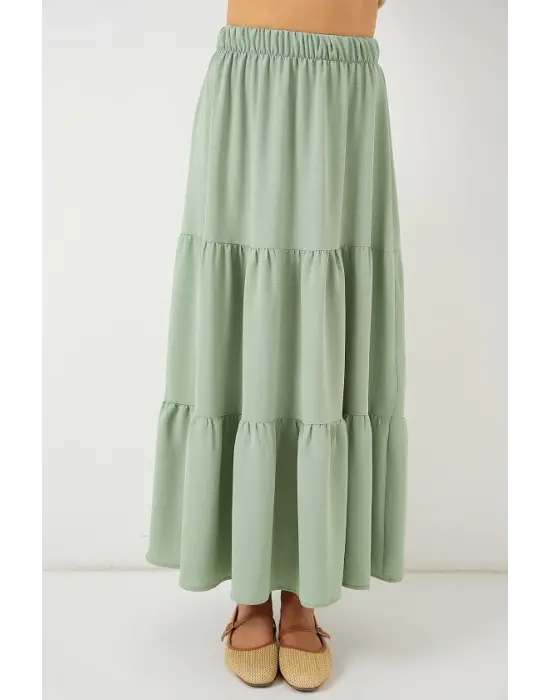 Ayrobin Uzun Etek 8048 - Mint