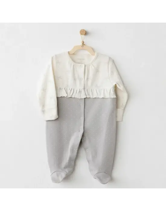 Baby Bow Bliss Tulum Ecru Grey