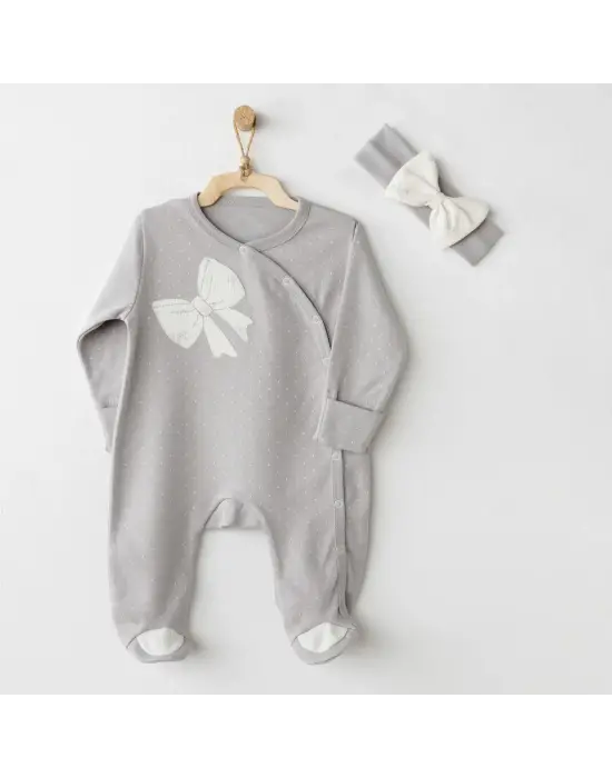 Baby Bow Bliss Tulum Takım Grey