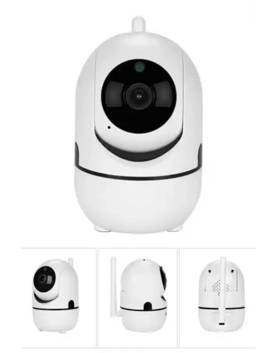 Baby Kamera Kablosuz 720p Beyaz 360 Derece Wifi Kamera Full Hd 1080p