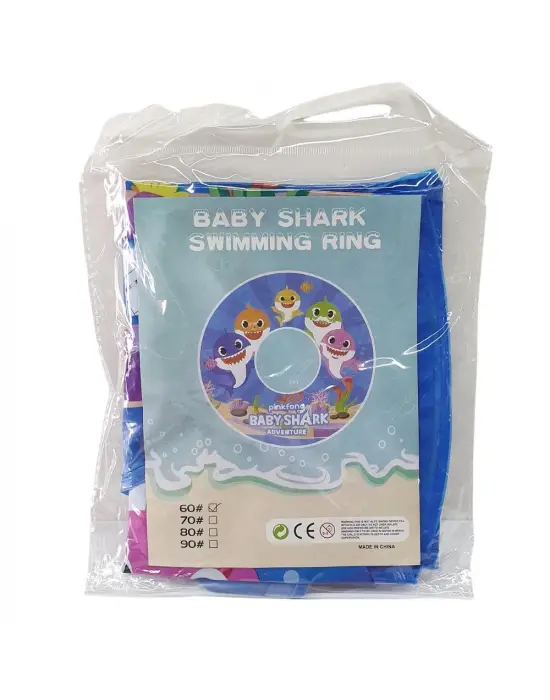 Omarı Yumuşak Peluş Baby Shark Simit - 60 Cm Boyunda