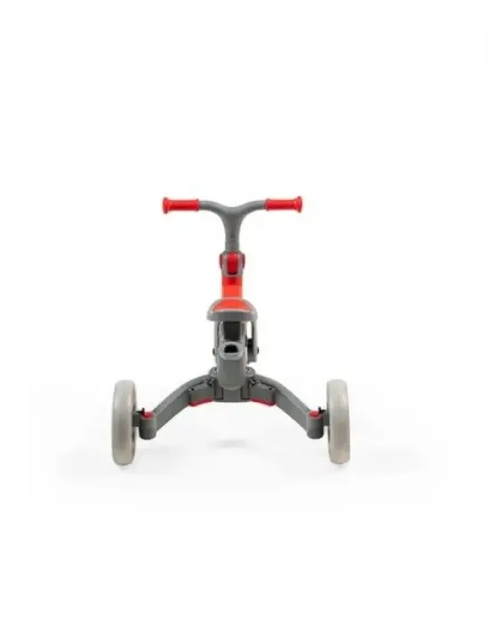 Omarı Katlanabilir Kırmızı Üç Tekerlekli Bisiklet